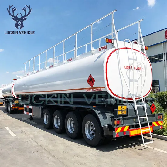 Factory Customization 3 Axles 35000/42000/50000 Liters Steel/ Stainless Steel/Aluminum Alloy Oil Tanker /Fuel Tank/Tanker Truck Semi Trailer for Sale Price
