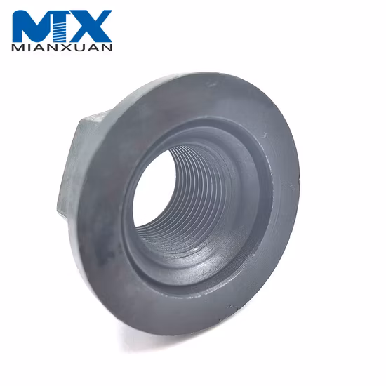 Écrous de moyeu de roue DIN 74361 Écrous sphériques à cosse de verrouillage hexagonale avec bride