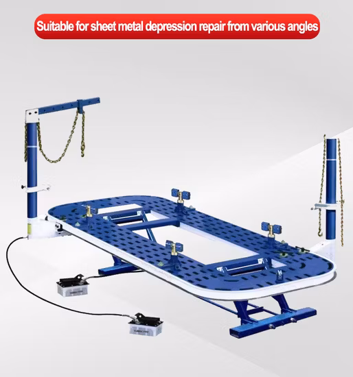 Système de réparation de collision automatique personnalisé, marque de précision, avec cadre en acier, Machine à cadre souterrain, redresseur de châssis de voiture